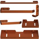 Kit Acessórios Para Banheiro 6 Peças Rose Gold UN Plus