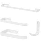 Kit Acessórios Para Banheiro Branco 4 Peças