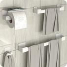 Kit Acessórios Para Banheiro Branco Adesivo 4pç ELG