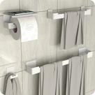 Kit Acessórios Para Banheiro Branco Adesivo 4pç ELG