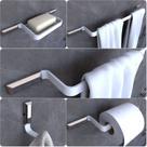 Kit Acessórios Para Banheiro Branco e Cromo Empire 5 peças