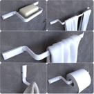 Kit Acessórios Para Banheiro Branco Empire 5 peças Kit Acessórios Para Banheiro Branco Empire 5 peças