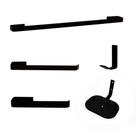 Kit Acessórios Para Banheiro Chapa 5 Peças Preto