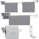 Kit Acessórios Para Banheiro Cromado 4 Peças Kit Acessórios Para Banheiro Cromado 4 Peças