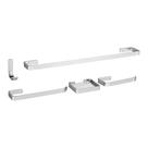 Kit Acessórios Para Banheiro Cromado 5 Peças Kit Acessórios Para Banheiro Cromado 5 Peças