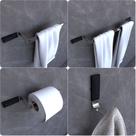 Kit Acessórios Para Banheiro Cromado e Preto Empire 4 peças Kit Acessórios Para Banheiro Cromado e Preto Empire 4 peças