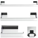 Kit Acessórios Para Banheiro Inox 4 Peças Master Slim DF Kit Acessórios Para Banheiro Inox 4 Peças Master Slim DF