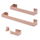 Kit Acessórios Para Banheiro Inox 4 Peças Rose - Clean Básico