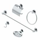 Kit Acessórios para Banheiro Junior 5 Peças Brasil 60306 Suporte Toalha, Saboneteira, Porta Papel e Cabides Kit Acessórios para Banheiro Junior 5 Peças Brasil 60306 Suporte Toalha, Saboneteira, Porta Papel e Cabides