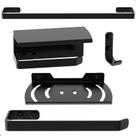 Kit Acessórios Para Banheiro Preto Fosco 5 Peças Zmt Kit Acessórios Para Banheiro Preto Fosco 5 Peças Zmt