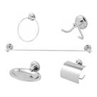 Kit Acessórios para Banheiro Stander 6600 5 Peças - AGUIA METAIS Kit Acessórios para Banheiro Stander 6600 5 Peças - AGUIA METAIS