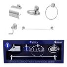 Kit Acessórios Para Banheiro Talita Juninho Completo Ref 4080 Kit Acessórios Para Banheiro Talita Juninho Completo Ref 4080
