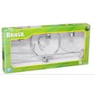 Kit Acessórios Para Banheiro Wc 5 Peças Cromado Cristal