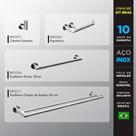 Kit Acessórios Para Banheiros 4 Peças Inox - Kromus Kitme4a