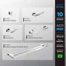 Kit Acessórios Para Banheiros 5 Peças Inox - Kromus Kitrt5a