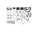 Kit Acessórios Para Box De Vidro De Canto - Alumínios Cometa