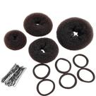 Kit Acessórios para Coque Rosquinha Preto (30 Peças)