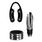 Kit Acessórios Para Garrafa de Vinho 3 Peças Aço inox Kit Acessórios Para Garrafa de Vinho 3 Peças Aço inox