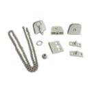 Kit acessórios para janela basculante de vidro temperado blindex - Branco Kit acessórios para janela basculante de vidro temperado blindex - Branco