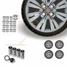 Kit Acessórios Para Roda Calota Citroen Emblema Resinado + Tampa Ventil Antifurto + Capa Parafuso
