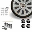 Kit Acessórios Para Roda Calota Toyota Emblema Resinado + Tampa Ventil Antifurto + Capa Parafuso