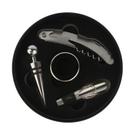 Kit Acessórios para Vinho Couro com 4 Peças - ACASA