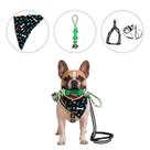 Kit Acessórios Pet Bandana + Brinquedo Mordedor + Coleira para Cachorro e Gato -