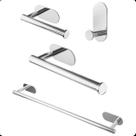 Kit Acessórios Suporte Banheiro Lavabo Inox 304 Brilhante Kit Acessórios Suporte Banheiro Lavabo Inox 304 Brilhante