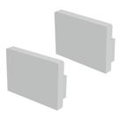 Kit Acessórios Taschibra Para Perfil Sobrepor 1,4x2cm Vertex 20 Branco