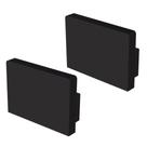 Kit Acessórios Taschibra Para Perfil Sobrepor 1,4x2cm Vertex 20 Preto