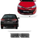 Kit Acessórios Yaris Sedan 18/19 Frisos + Soleira Protetora