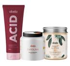 Kit Acid, Máscara Umectante Carolina e Magic Butter Abela