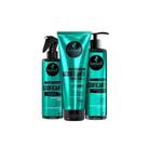 Kit Acidificante Haskell Shampoo 300ml + Super Máscara 240g + Fluido 200ml Equilíbrio do pH, Selagem e Brilho Intenso