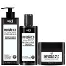 Kit Acidificante + Shampoo + Mascara Infusão 2.0 Widi Care Restaurador Capilar Vegano