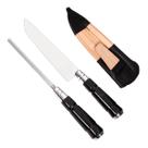 Kit Aço Inox Faca 7 Polegadas E Chaira Com Cabo Chifre Torneado Para Churrasco Cozinha Chef Profissional Conjunto Artesanal Gaúcho Com Bainha De Couro