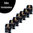 Kit Acompanha 50 Fitas Para Rotuladora Tze231 12mm Preto/branco Top Tag
