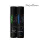 Kit Acquaflora Homem Cabelos Oleosos Shampoo 300ml + Condicionador 300ml
