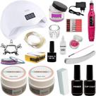 Kit Acrigel Unha Acrifix Cabine E Lixadeira Completo J5