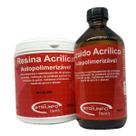 Kit Acrílico Pó Incolor 450g + Líquido 250ml Autopolimerizável Triunfo