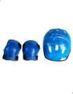 Kit Acte De Proteção Capacete E Joelheira AZUL Infantil