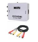 Kit Adaptador Conversor Hdmi P/ 3 Rca Audio Cabo Rca X Rca