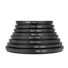 Kit adaptador de anel de filtro de lente de câmera KIMISS Universal 8PCS