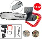 Kit Adaptador Motosserra p/ Esmerilhadeira Elétrica Eixo M14 4.1/2 Corte Serra KaQi