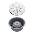 Kit Adaptador para Mau Cheiro de Ralo + Grelha Tampa 10cm Redondo