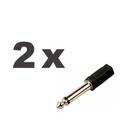 Kit Adaptadores P10 Macho para P2 Fêmea Original Adaptador De Microfone P10 Para Fone Amplificador P2