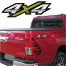 Kit adesivo 4x4 hilux verde sem resina