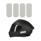Kit Adesivo Capacete Refletivo Moto Prata