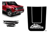 Kit Adesivo Capô Jeep Renegade + Soleira Da Porta Protetora