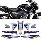 Kit Adesivo Carenagem Holográfico Honda Cg Titan 160
