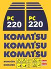Kit Adesivo Compatível Escavadeira Komatsu Pc220 Completo